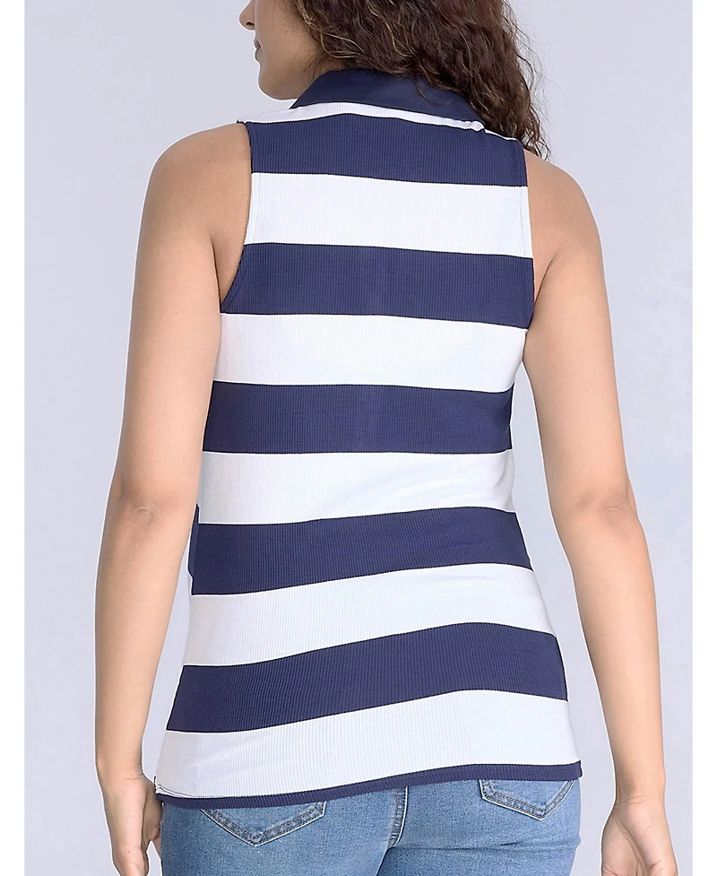 Motherhood Maternity Maternity V-Neck Sleeveless Polo Top - Motherhood