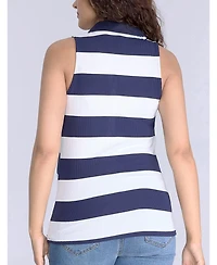 Motherhood Maternity Maternity V-Neck Sleeveless Polo Top - Motherhood