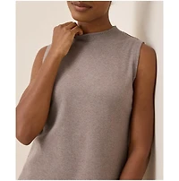 Pact Women's Organic Cotton Airplane Mock Neck Shell