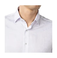 Luchiano Visconti Men's White on Skulls shirt