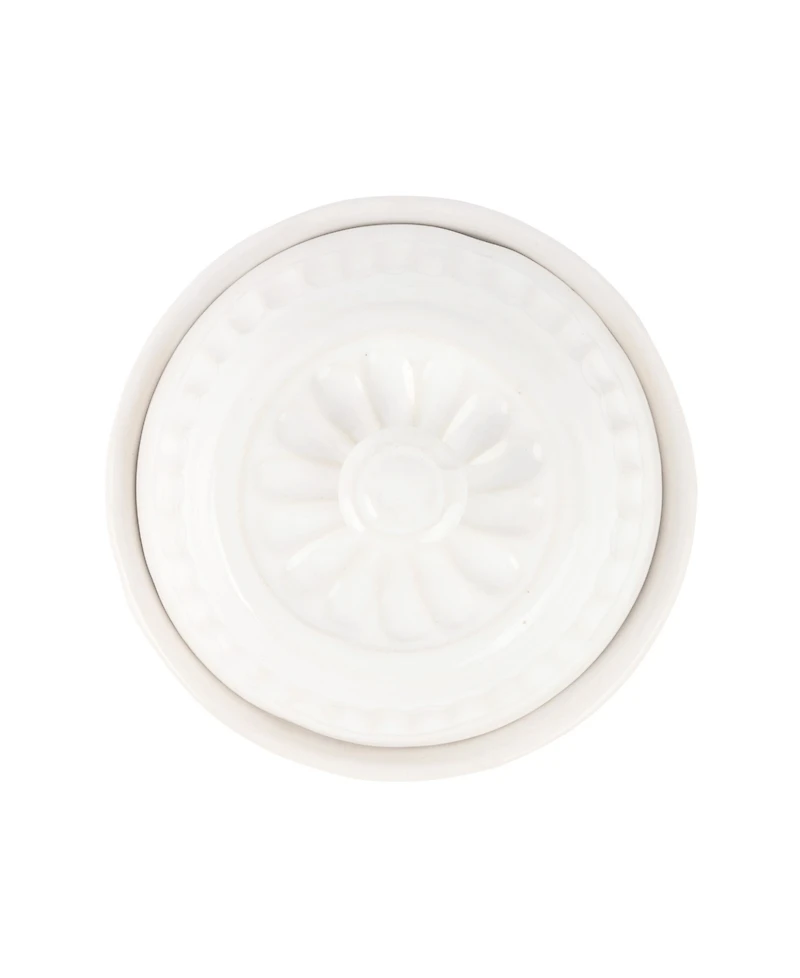 Vietri Pietra Serena Butter Dish