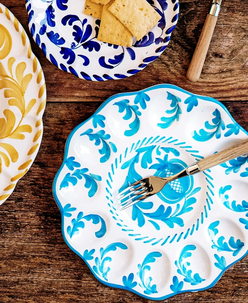Vietri Arezzo Egg Platter