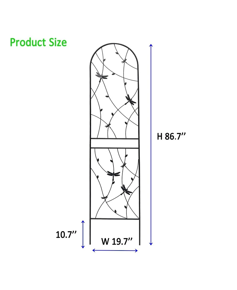 Streamdale 4 Pack Metal Garden Trellis, 86.7