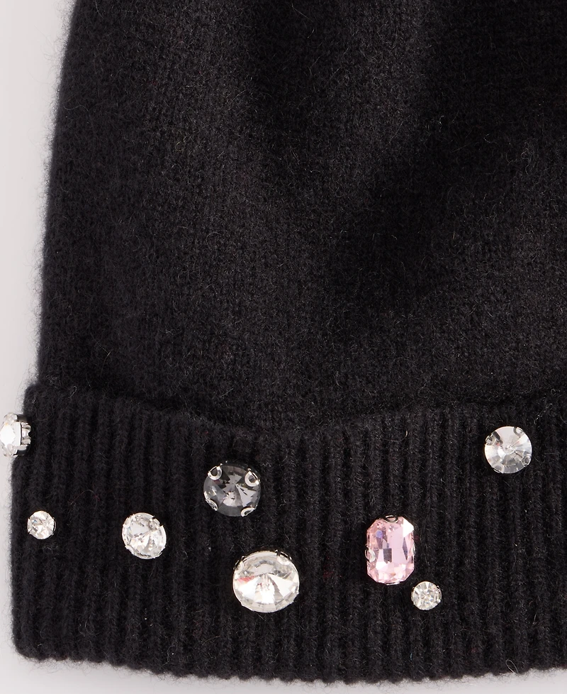 Charter Club Women's 100% Cashmere Embellished Beanie, Exclusively at Macy's