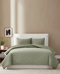 Brooklyn Loom Woven Texture 3-Pc. Comforter Set, King