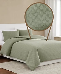 Brooklyn Loom Woven Texture 3-Pc. Duvet Cover Set, Full/Queen