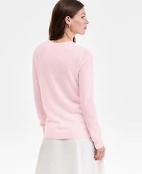 Charter Club Women's Long-Sleeve 100% Cashmere Crewneck Sweater, Macy's Exclusive
