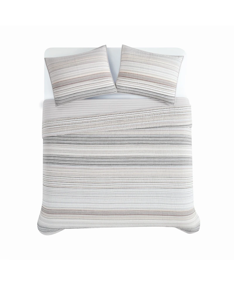 Oceanfront Resort Navarre Yarn Dye Stripe 3-Pc. Quilt Set, Full/Queen