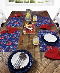 CounterArt Freedom Flowers Premier Fabric Placemats, Set of 4
