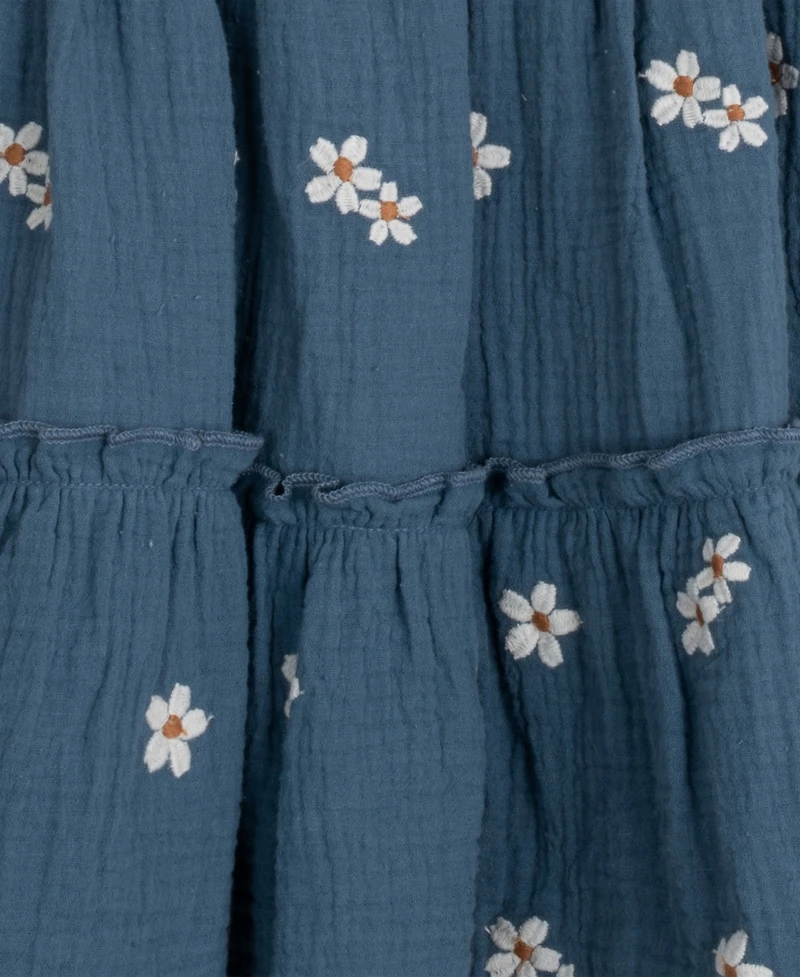 Rare Editions Toddler and Little Girls Daisy Embroidered Dress