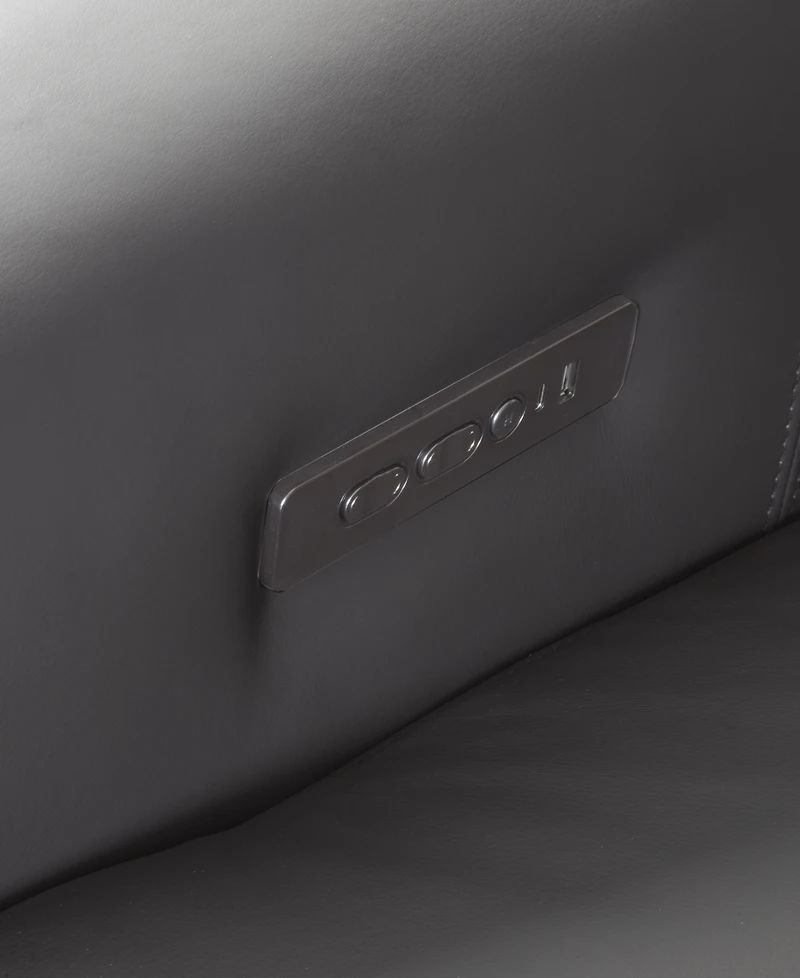 Thandler 3-Pc. Leather Sofa with 3 Power Recliners, Exclusively at Macy's