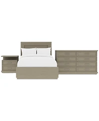 Cascade 3-Pc. Bedroom Set (Full Bed, Dresser & Nightstand)