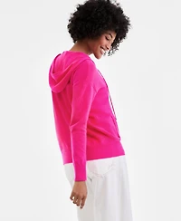 Charter Club Women's 100% Cashmere Zip Hoodie, Macy's Exclusive