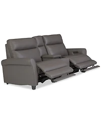 Thandler 3-Pc. Leather Sofa with 2 Power Recliners and 1 Storage Console, Exclusively at Macy's