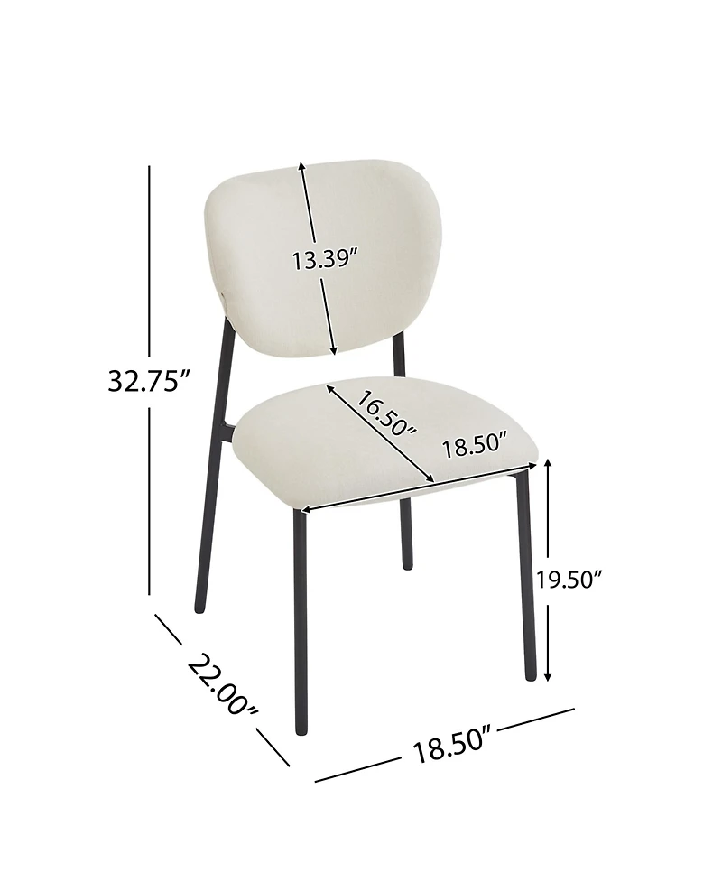 Streamdale 5-Pc Dining Set Upholstered Chairs & Wood Table
