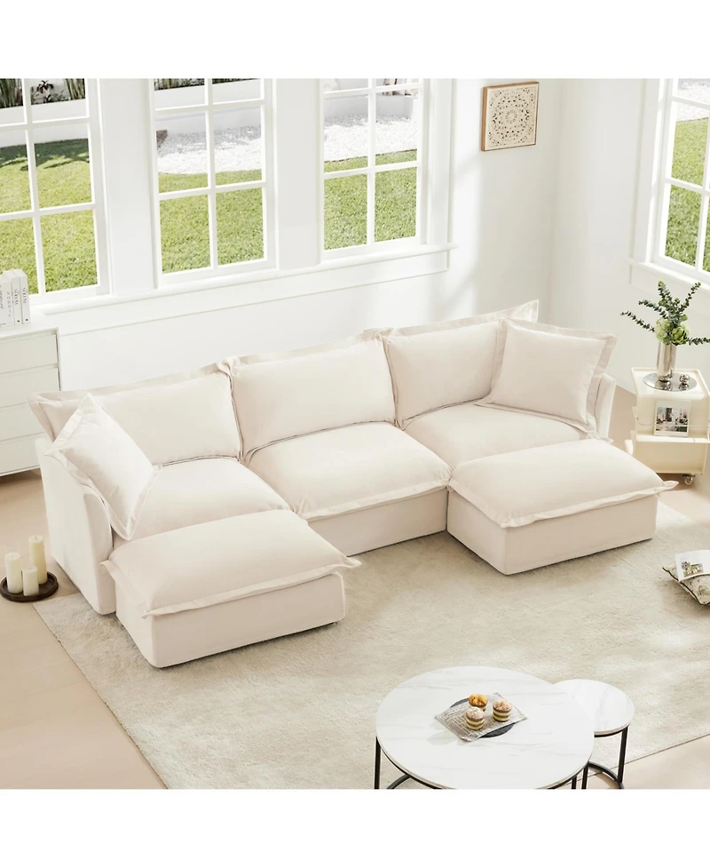 Streamdale U-Shaped Sectional with French Edges