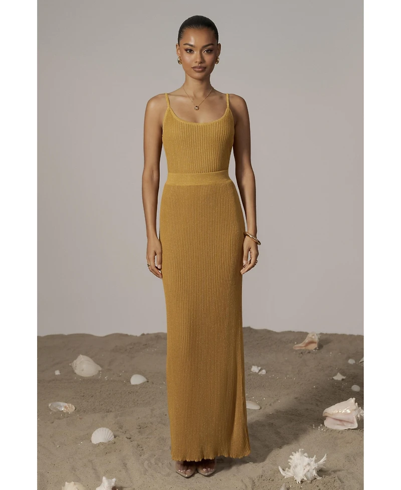 Jluxlabel Women's Serena Ribbed Skirt Set