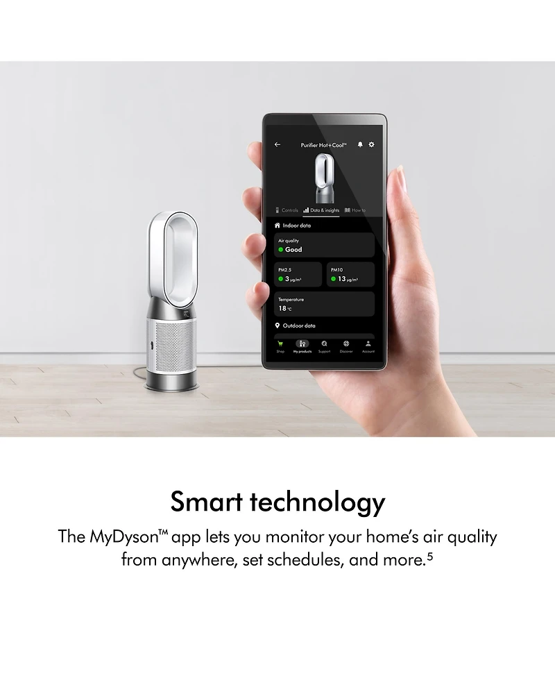 Dyson Purifier Hot+Cool HP1 | White/Silver