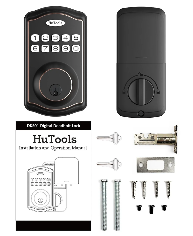 Zachvo Keyless Entry Deadbolt Lock, Electric Door Locks with Keypads