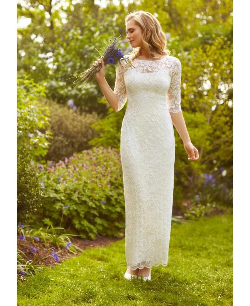 Alie Street London Women's Lila Gown Long (Ivory)