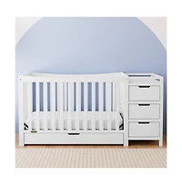 Graco Remi All-in-One Convertible Crib with Drawer and Changer (White)