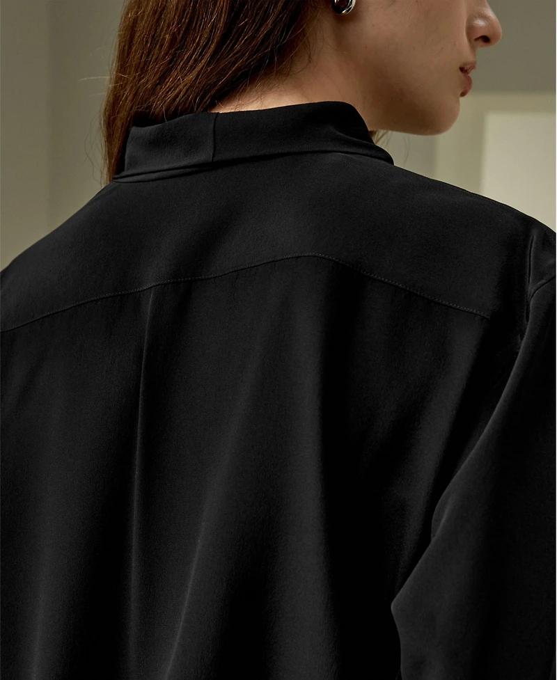 Lilysilk Women's Silk Bowtie Blouse