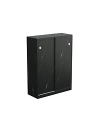 Streamdale Marble 6-Layer Shoe Cabinet with Sliding Door