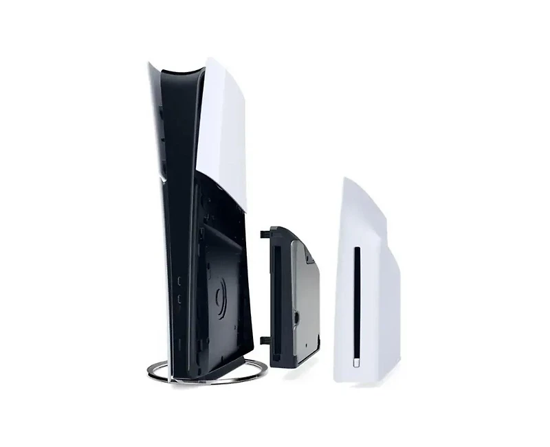 Sony PlayStation 5 Slim Digital Bundle with Disc Drive, Extra Controller, MightySkins Code and 2 Year Extended Warranty - Volcanic Red