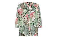 Olsen Women's Palm Print Tunic Blouse