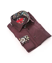 Elie Balleh Little Boys Wine Button-Down Slim Fit Shirt