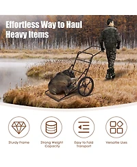 Larger Capacity Folding Deer Game Cart