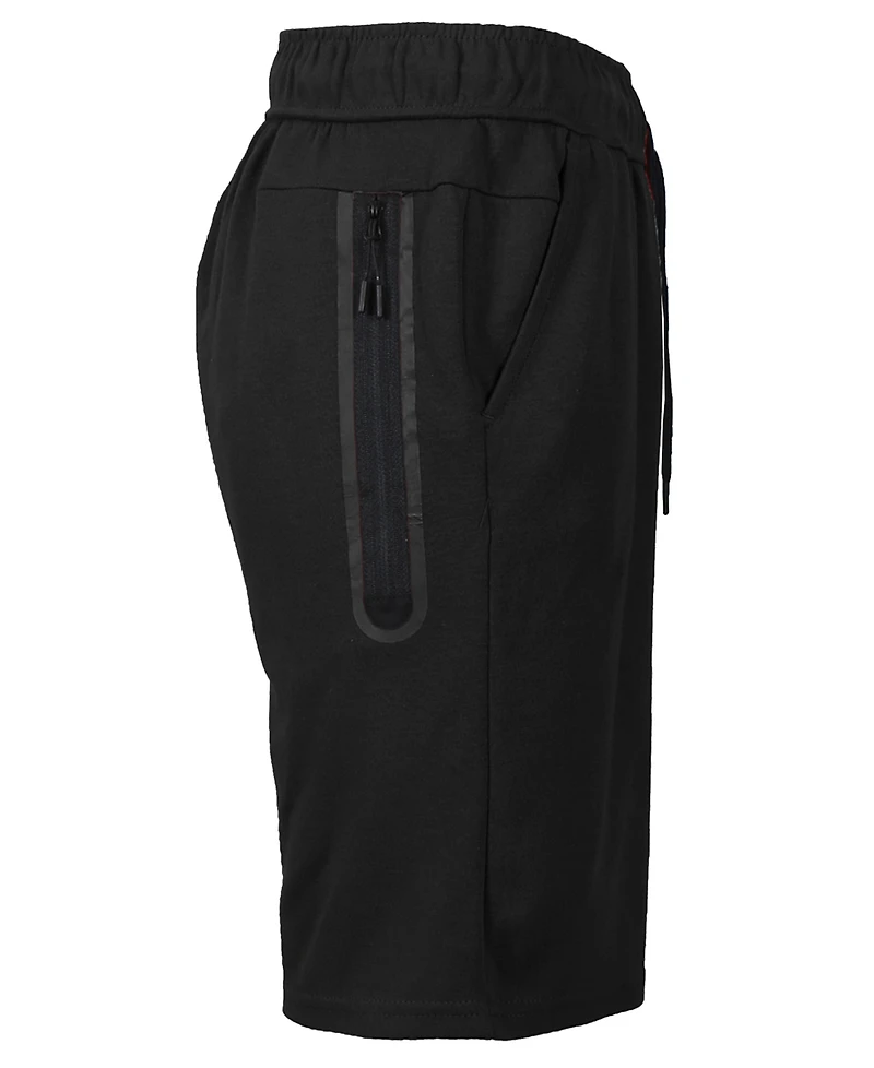 Galaxy by Harvic Men's Tech Fleece Performance With Heat Seal Zipper Pocket Shorts
