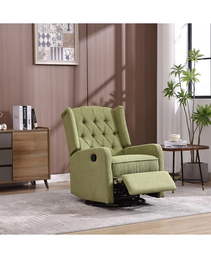 Streamdale Cozy Rocking Recliner Chair with 360 Swivel