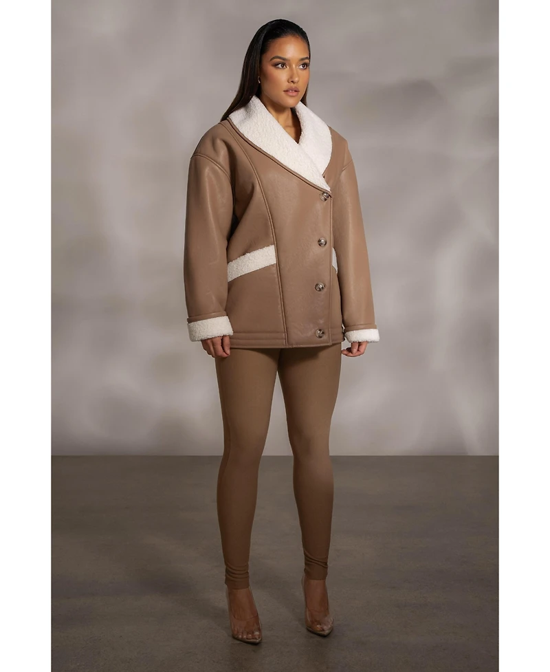 Jluxlabel Women's Presley Faux Leather Coat