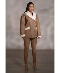 Jluxlabel Women's Presley Faux Leather Coat