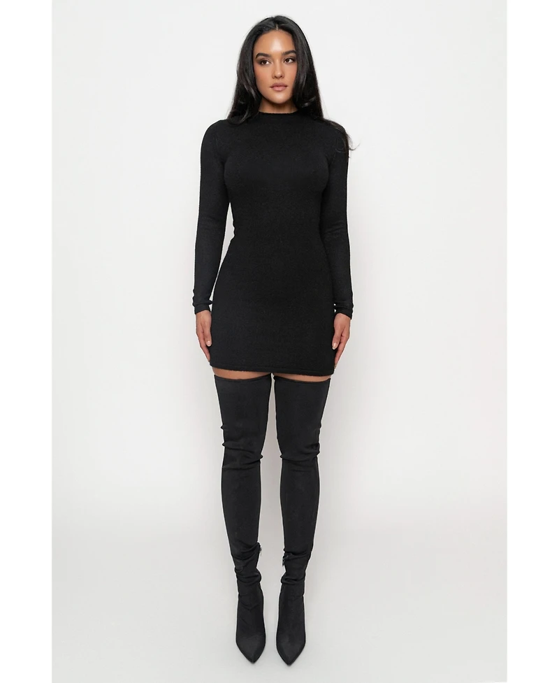 Jluxlabel Women's Scarf Draped Mini Dress