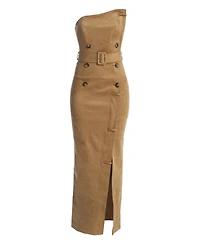 Jluxlabel Women's Xena Suede Maxi Dress