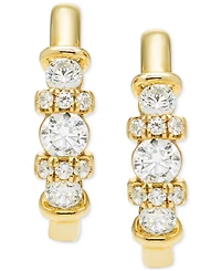 Diamond Hoop Earrings (1/2 ct. t.w.) in 10k Yellow Gold