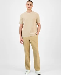 Alfani Men's Short Sleeve Waffle Knit Sweater, Exclusively at Macy's