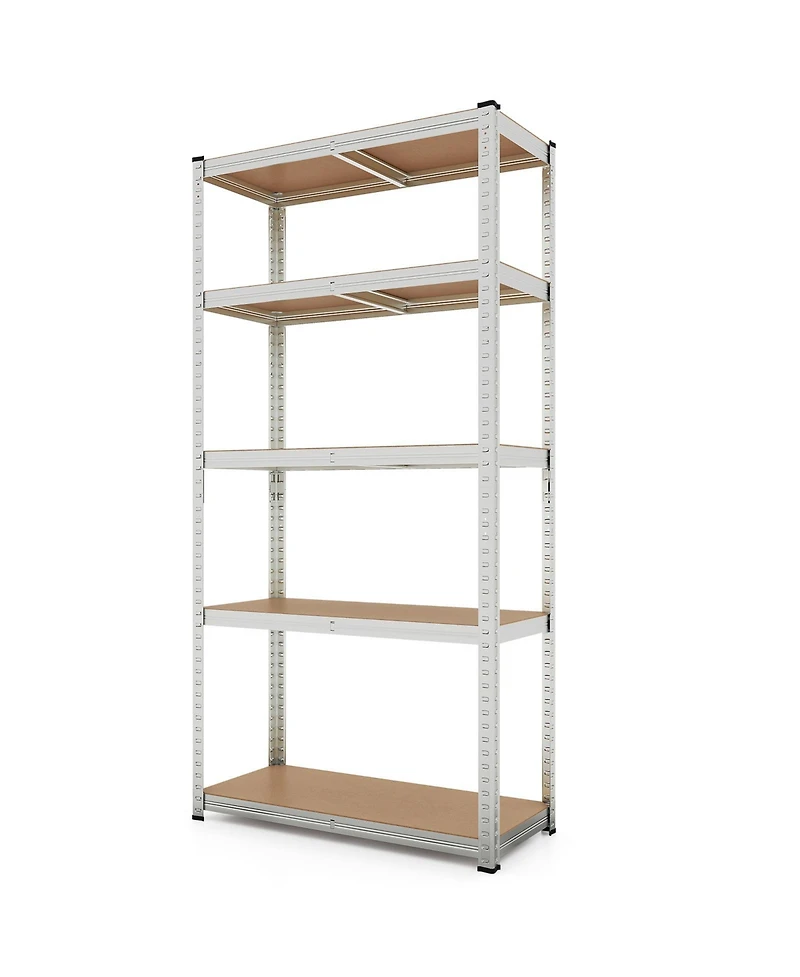 5-Tier Heavy Duty Metal Shelving Unit with 2000 Lbs Total Load Capacity