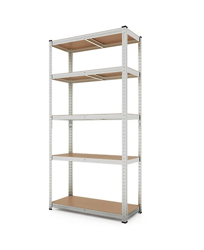 5-Tier Heavy Duty Metal Shelving Unit with 2000 Lbs Total Load Capacity