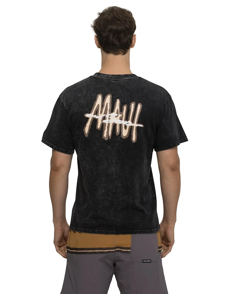 Maui and Sons Men's Tag Mineral Short Sleeve T-shirt