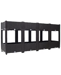 Streamdale Elevated Raised Garden Box, 63"x15.7"x27.7