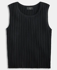 Charter Club Women's 100% Cashmere Ribbed Sleeveless Sweater, Macy's Exclusive