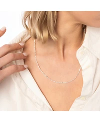 Spero London Twisted Beads Sterling Silver Chain Necklace