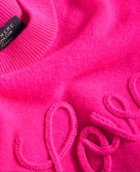 Charter Club Women's 100% Cashmere Love Embroidered Sweater, Macy's Exclusive