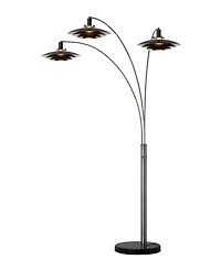 Nova of California 84" Metal Rancho Mirage 3 Light Arc Floor Lamp