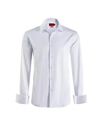 Elie Balleh Big Boys White Slim Fit French Cuff Shirt