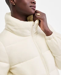 Charter Club Women's Cashmere Puffer Jacket, Macy's Exclusive