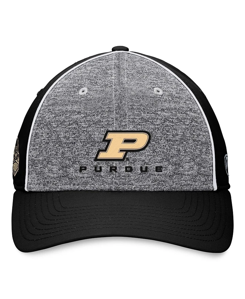 Top of the World Men's Gray/Black Purdue Boilermakers Nimble Adjustable Hat